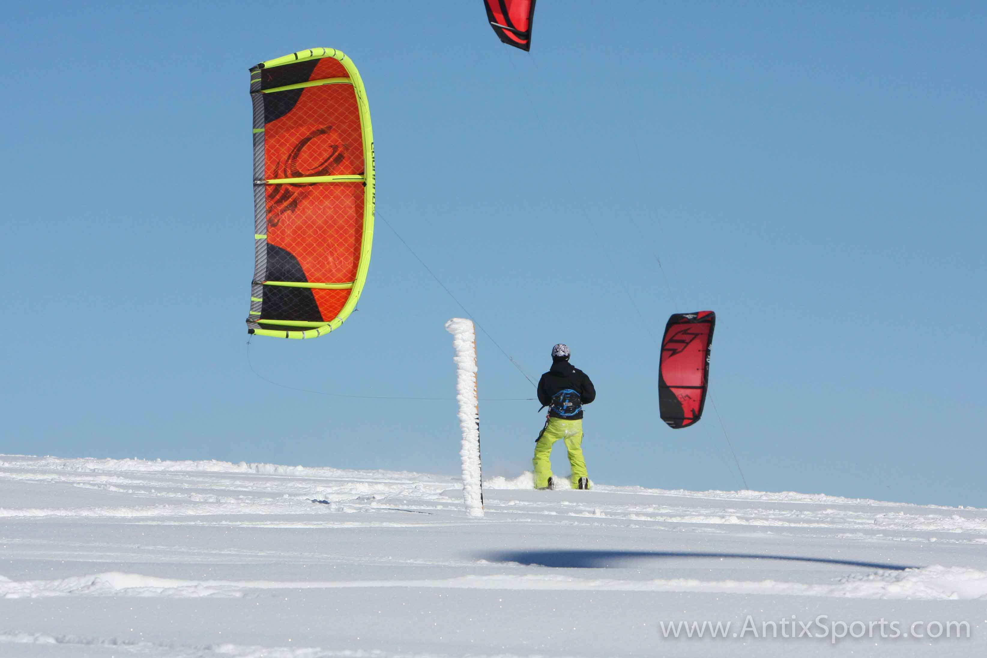 Snowkiten in Duitsland